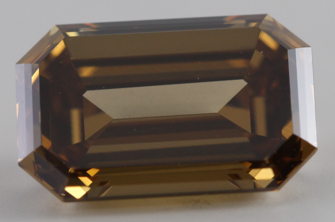  natural fancy dark dellowish brown color loose diamond, 2.24 Ct with VS2 clarity